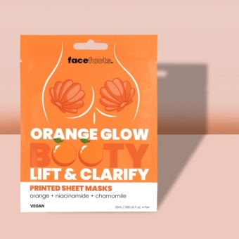 Face Facts Orange Glow ápoló fátyolmaszk fenékre narancskivonattal