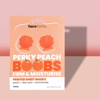 Face Facts Perky Peach mellfeszesítő fátyolmaszk barackkivonattal