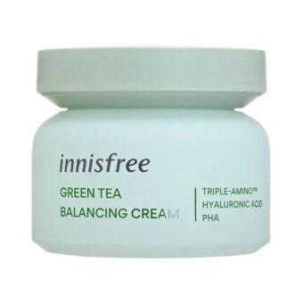 Innisfree Green Tea Balancing Cream bőrkiegyensúlyozó hidratáló zöld teával