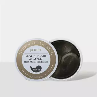 Petitfée Black Pearl &amp; Gold hidrogéles szemkörnyékápoló tapasz fekete gyöngykivonattal