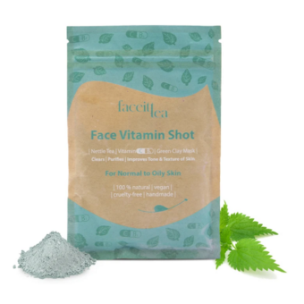 FaceIt Tea Vitamin Shot zöldagyagos maszk