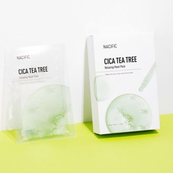 Nacific Cica Tea Tree Relaxing teafaolajas bőrnyugtató maszk