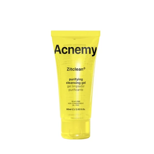 Acnemy Zitclean géles arctisztító aknés bőrre – utazó kiszerelés
