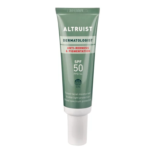 Altruist Dermatologist Anti-Redness &amp;amp; Pigmentation színezett fényvédő érzékeny bőrre SPF50