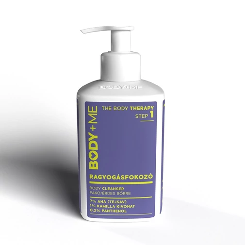 BODY+ME  Ragyogásfokozó body cleanser AHA-savval