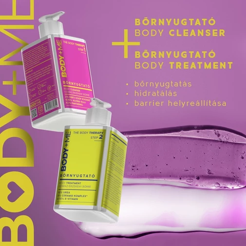 BODY+ME  Bőrnyugtató body cleanser kerti izsóp kivonattal