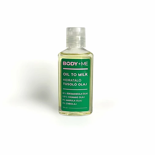 BODY+ME Oil To Milk hidratáló tusoló olaj – utazó kiszerelés