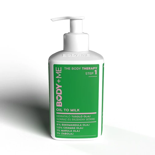 BODY+ME Oil To Milk hidratáló tusoló olaj