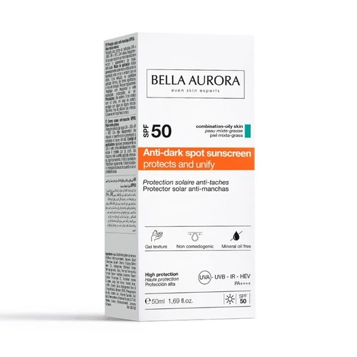 Bella Aurora fényvédő pigmentfoltok ellen zsíros és kombinált bőrre SPF50