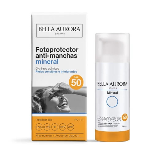 Bella Aurora Mineral ásványi szűrős fényvédő pigmentfoltok ellen