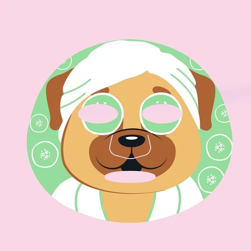 Face Facts Pampered Pooch bőrnyugtató fátyolmaszk uborkakivonattal