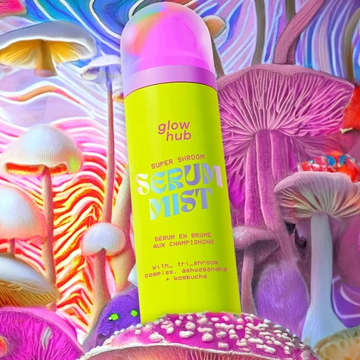 Glow Hub Super Shroom bőrerősítő szérumpermet gombakivonattal
