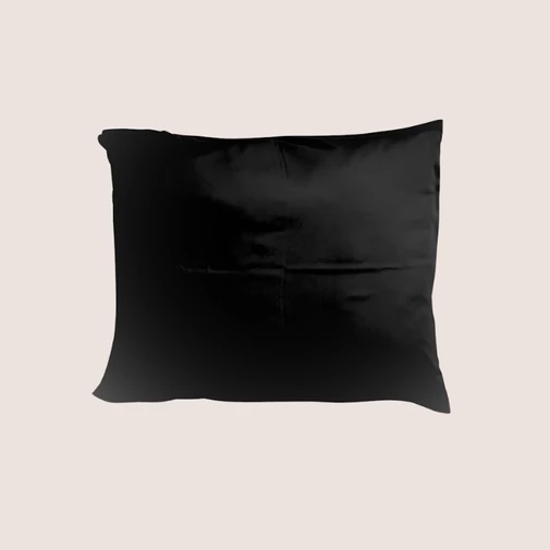 Infinite Blush fekete selyemszatén párnahuzat 40x50 cm