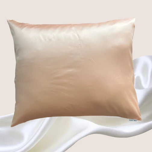 Infinite Blush barackszínű selyemszatén párnahuzat 40x50 cm