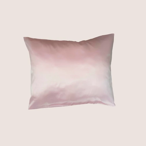 Infinite Blush púderrózsaszín selyemszatén párnahuzat 40x50 cm