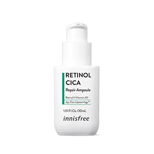 Innisfree Retinol Cica Traces Ampoule hidratáló esszencia ázsiai gázlóval és retinollal