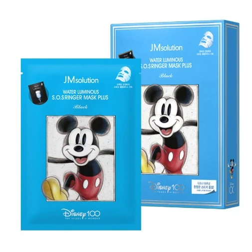 JM Solution Disney Limited Water Luminous SOS fátyolmaszk vízhiányos bőrre