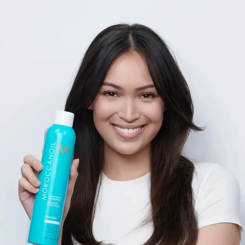 Moroccanoil Fixativ Luminous Hairspray Medium közepes erősségű ápoló hajlakk