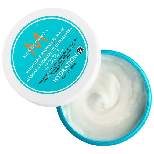 Moroccanoil Weightless Hydrating Mask hidratáló hajpakolás argánolajjal vékony szálú hajra