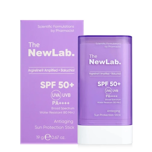 The New Lab Anti-aging fényvédő stick bakuchiollal SPF50