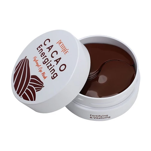 Petitfée Cacao Energizing Hydrogel Eye Mask energetizáló szemkörnyékápoló tapaszok kakaókivonattal