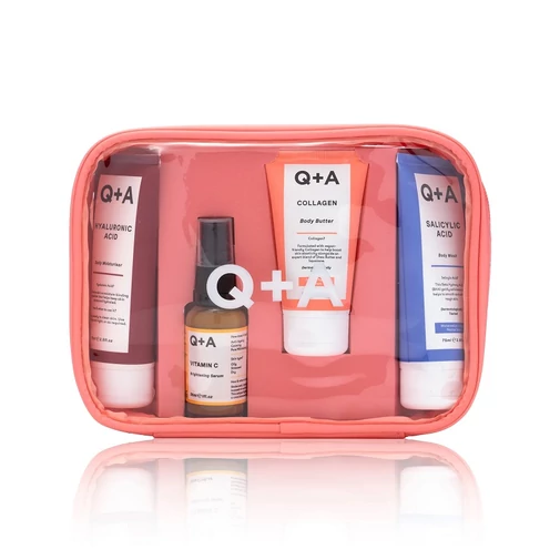 Q+A Travel Treats ajándékcsomag 4 utazó méretű termékkel