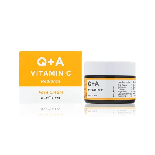 Q+A Ragyogásfokozó hidratáló C-vitaminnal