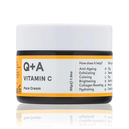 Q+A Ragyogásfokozó hidratáló C-vitaminnal