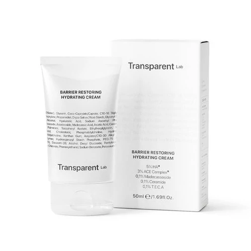 Transparent Lab Barrier Restoring Hydrating Cream bőrbarriert regeneráló hidratáló krém