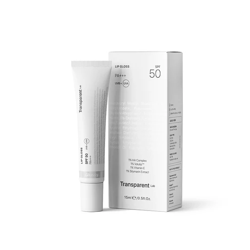 Transparent Lab Tinted Gloss ajakápoló Glossy árnyalat (átlátszó) SPF50