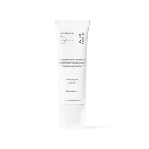 Transparent Lab Invisible Sunscreen bőrerősítő fényvédő arcra SPF50