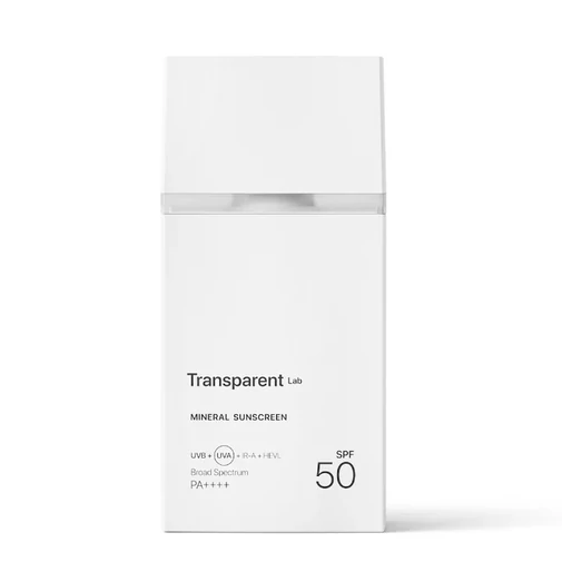 Transparent Lab Mineral Sunscreen ásványi fényvédő SPF 50