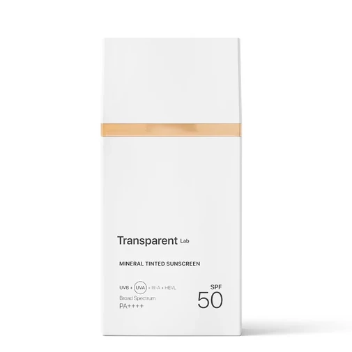 Transparent Lab Mineral Tinted Sunscreen színezett ásványi fényvédő Light árnyalat SPF 50
