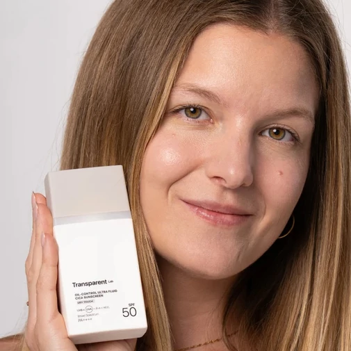 Transparent Lab Oil Control Ultra Fluid Cica hibrid szűrős fényvédő zsíros bőrre SPF 50