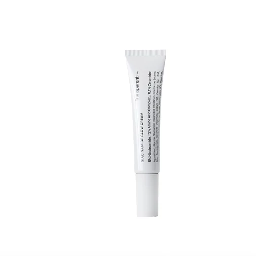Transparent Lab Niacinamide Glow Cream ragyogásfokozó hidratáló niacinamiddal - utazó kiszerelés