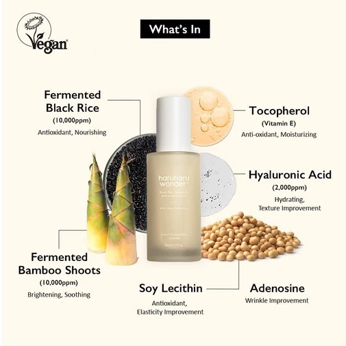 HaruHaru Wonder Black Rice Hyaluronic Anti-wrinkle ránctalanító szérum hialuronsavval