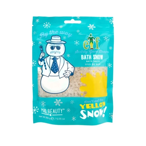 Mad Beauty Elf Yellow Bath Snow cukorkaillatú fürdősó