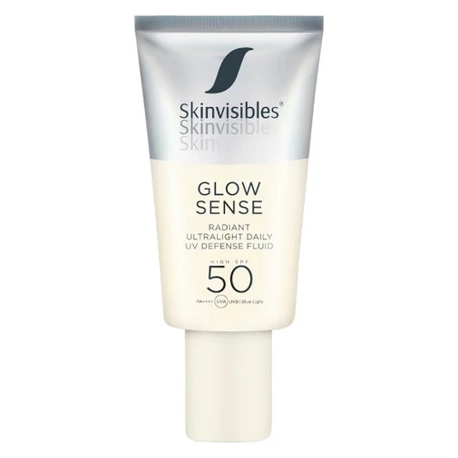 Skinvisibles Glow Sense ragyogásfokozó fényvédő arcra SPF50
