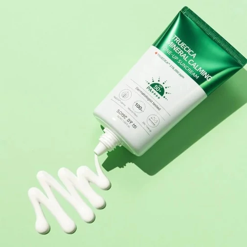 Some By Mi Truecica Mineral Calming Tone-Up ásványi fényvédő arcra SPF50