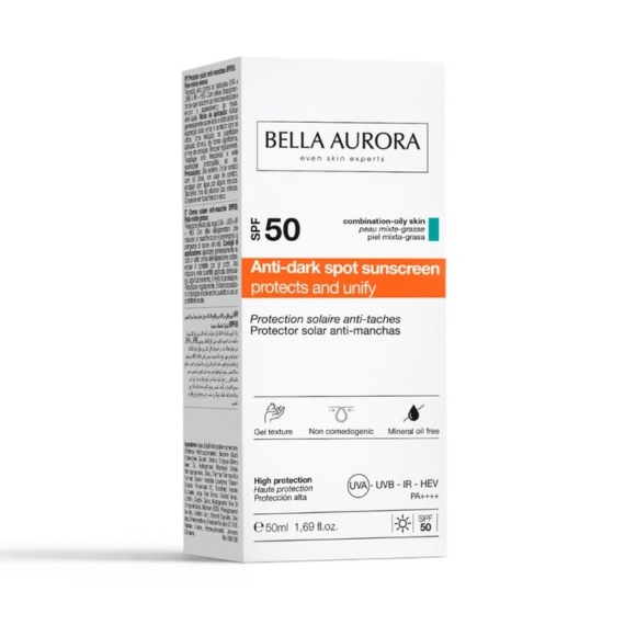 Bella Aurora fényvédő pigmentfoltok ellen zsíros és kombinált bőrre SPF502
