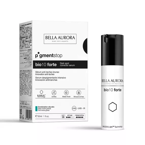 Bella Aurora Bio10 Forte Dark Spot Corrector Oily Skin pigmentfolthalványító szérum zsíros és kombinált bőrre2