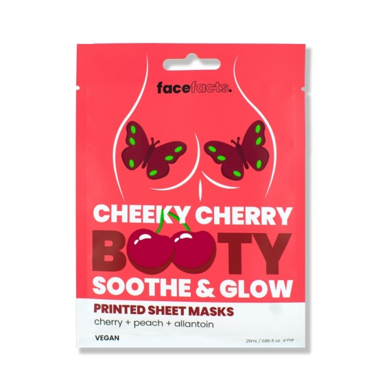 Face Facts Cheeky Cherry Booty Mask hidratáló fátyolmaszk fenékre cseresznyekivonattal