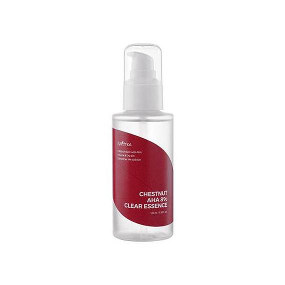 Isntree Chestnut AHA 8% Clear Essence hámlasztó esszencia tejsavval és glikolsavval