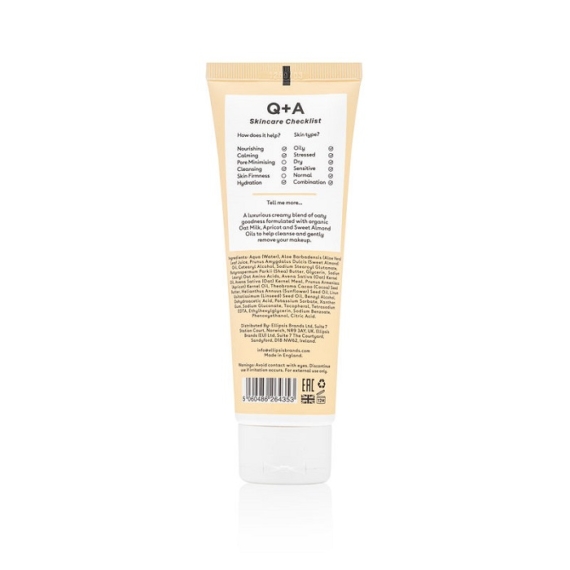 Q+A Oatmilk Cream Cleanser krémes arctisztító zabtejjel2