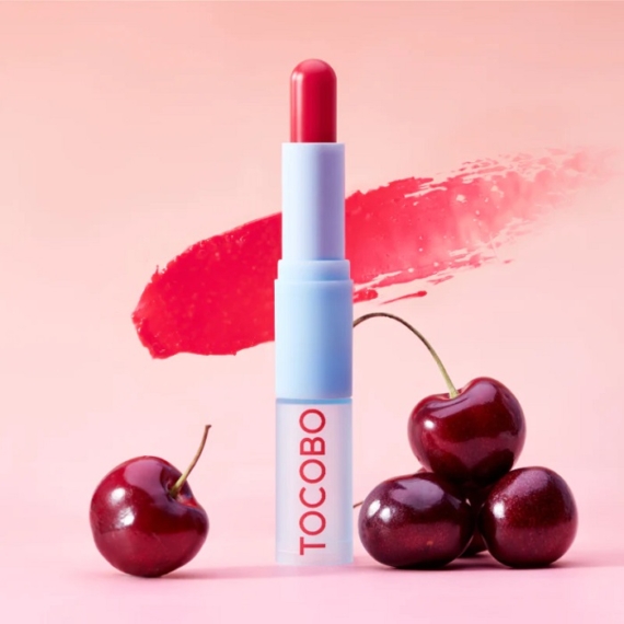 Tocobo Glass Tinted Lip Balm Flush Cherry színezett ajakbalzsam2