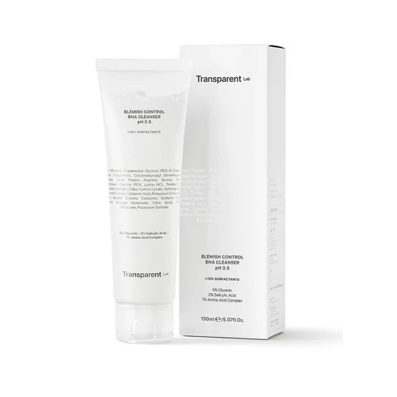 Transparent Lab Blemish Control BHA Cleanser szalicilsavas arctisztító aknés bőrre2