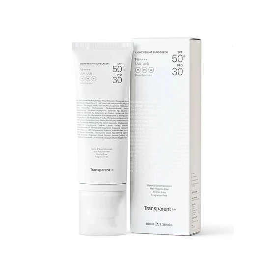 Transparent Lab Lightweight Sunscreen ultrakönnyű fényvédő SPF502