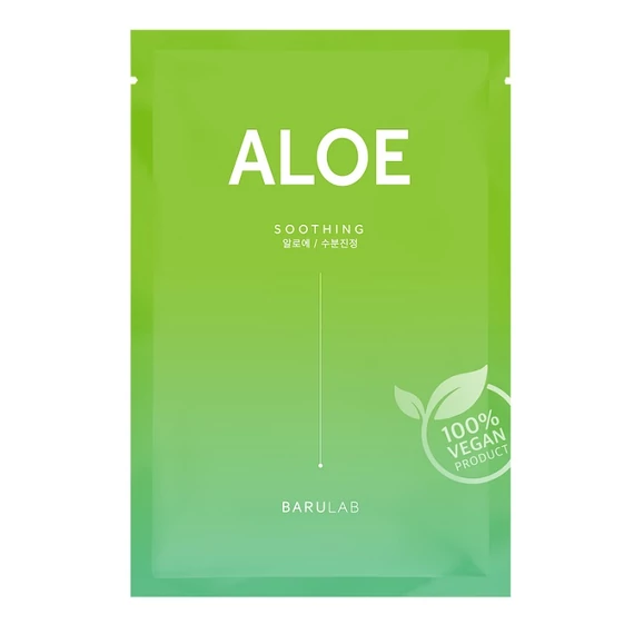 The Clean Vegan Aloe bőrnyugtató maszk irritáció ellen aloe verával