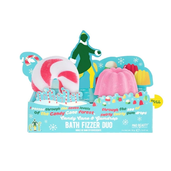 Mad Beauty Elf Bath Fizzer Duo karácsonyi fürdőbombák