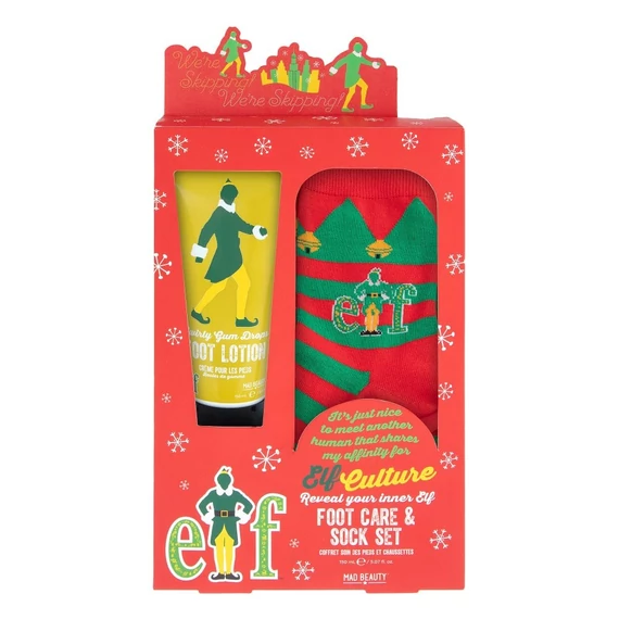 Mad Beauty Elf Footcare and Sock Set lábápoló szett zoknival